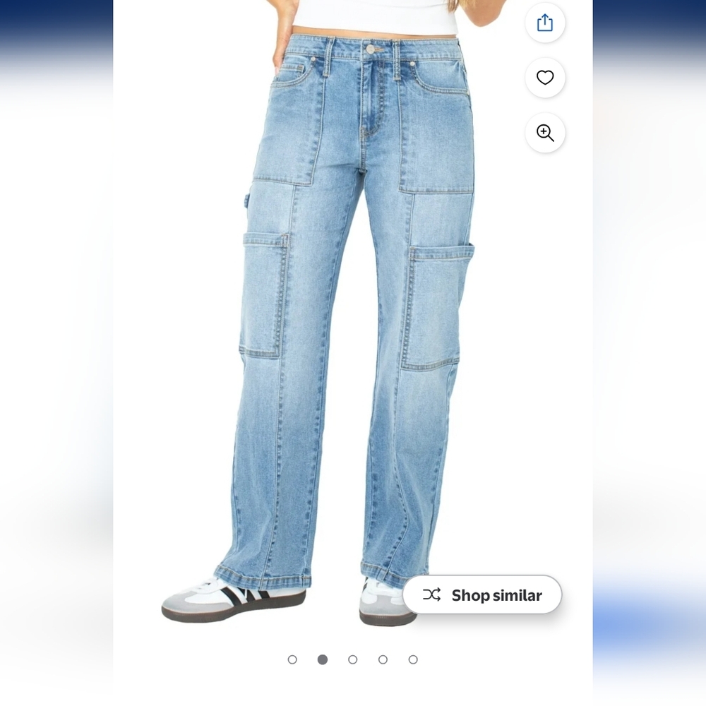 Celebrity Pink Women's Light Blue Straight Leg Jeans